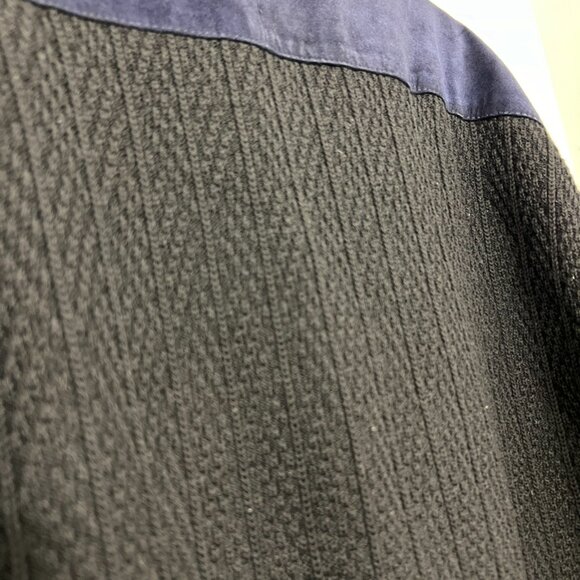 VTG Torras 100% virgin wool knit and leather men's pullover sweater size 42 / M - Picture 6 of 10